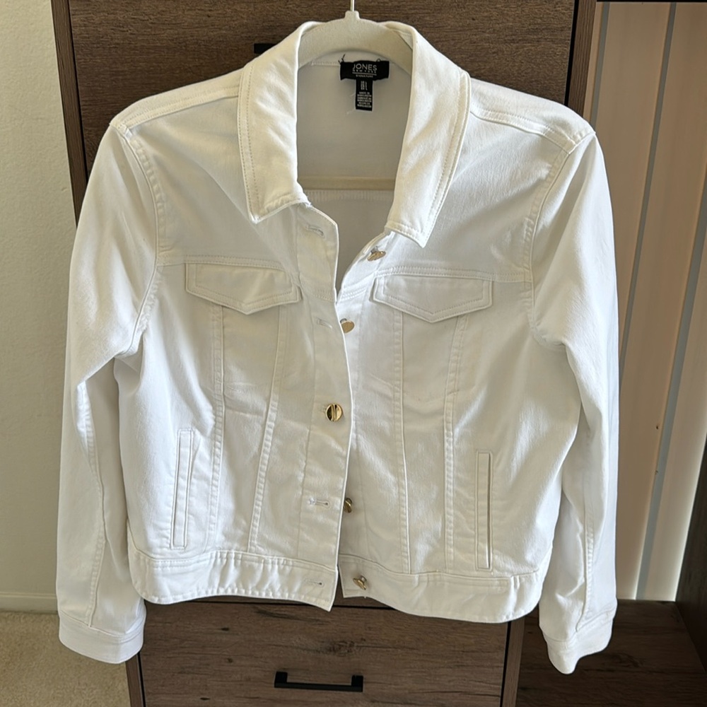 White Jone NY Jean Jacket
